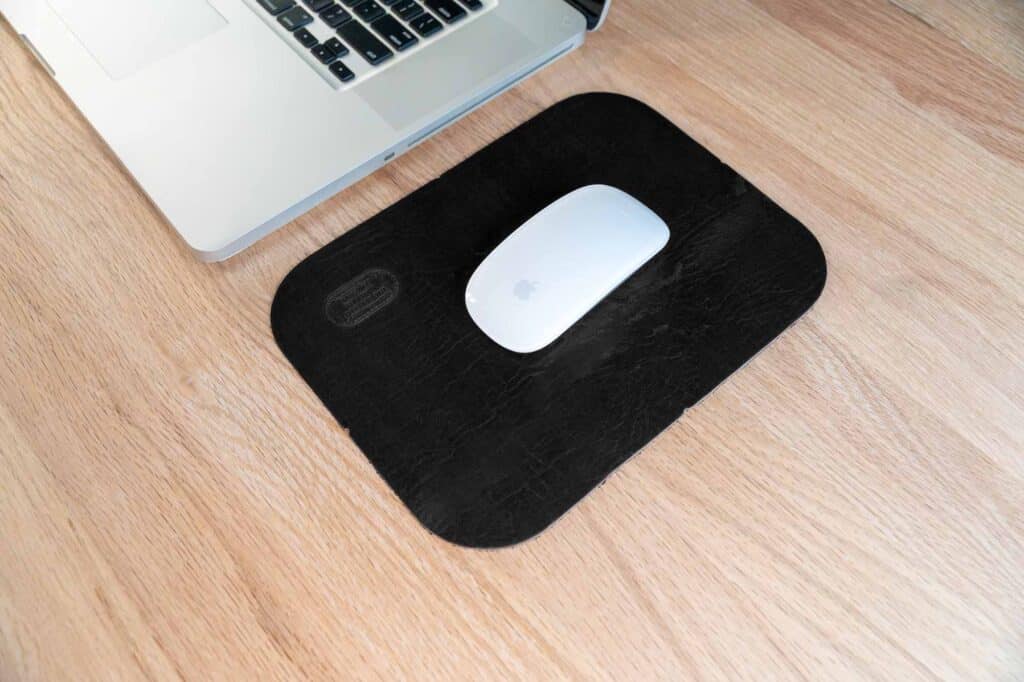 Professional Black Leather Mouse Pad for the Office
