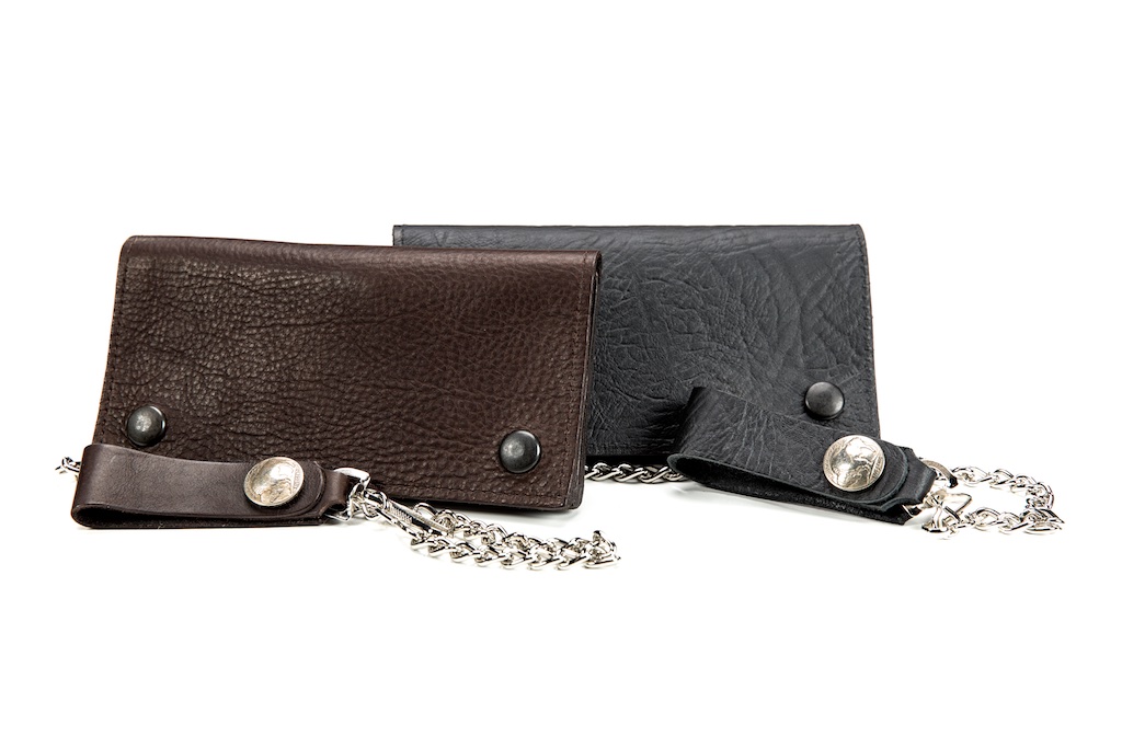 Leather Chain Wallet for Bikers