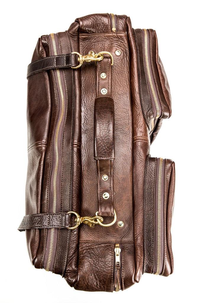 Handmade Leather Flight Bag - Made in USA