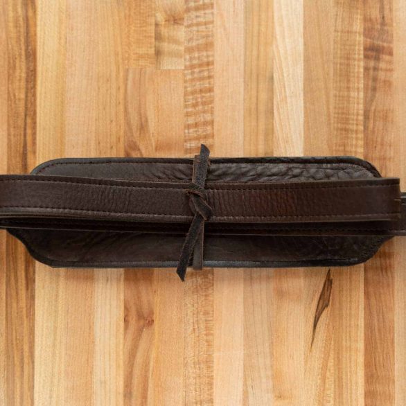 Buffalo Leather Guitar Strap - Back - Made in USA