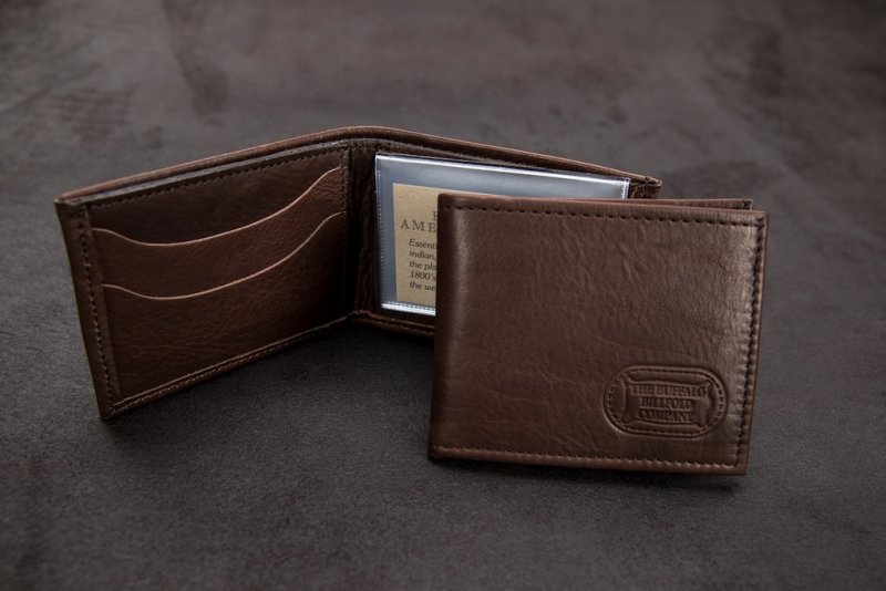 Buffalo Leather Two Fold Wallet | Made in USA | Buffalo Billfold Company