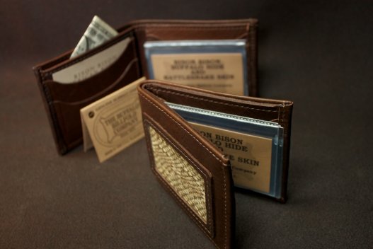 Rattlesnake Bifold Wallet - Made in America - Buffalo Billfold Company