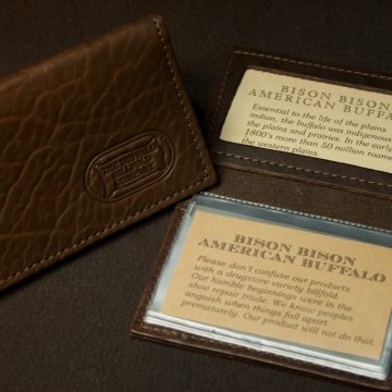 Id Card Case - Buffalo Leather - Made In America