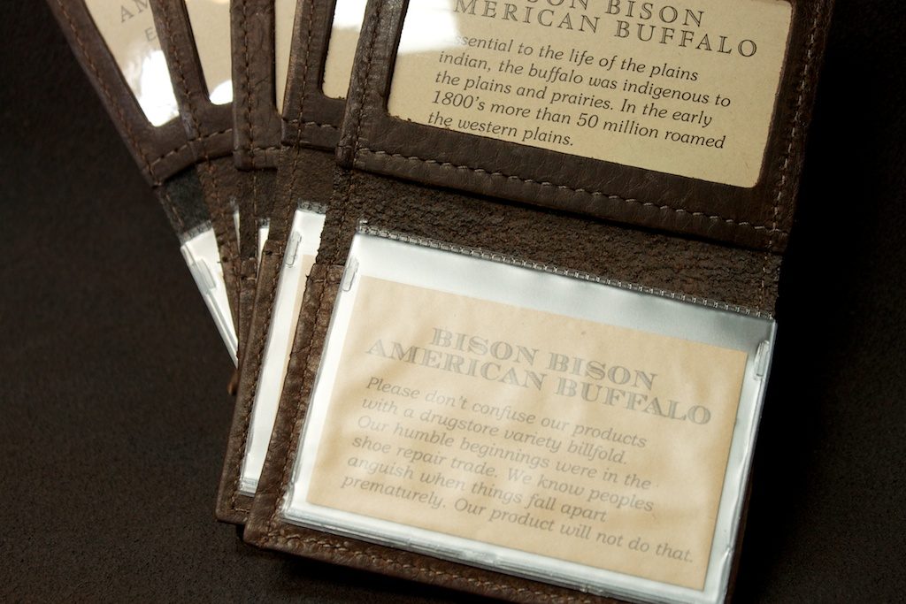 ID Card Holder - Buffalo Leather - Made in America
