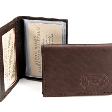 Id Card Case - Buffalo Leather - Made In America