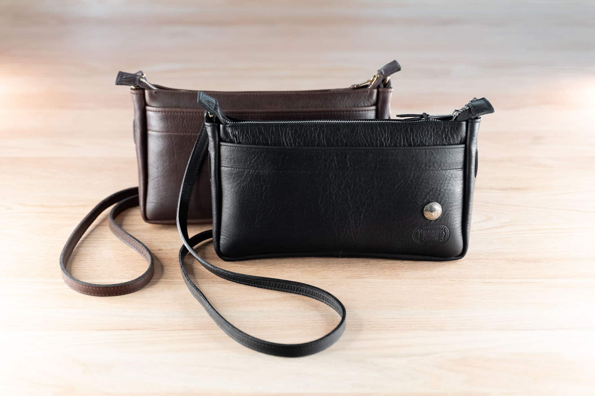 COURONNE Leather Re:she Crossbody Bag in Brown Black Womens Bags Crossbody bags and purses 