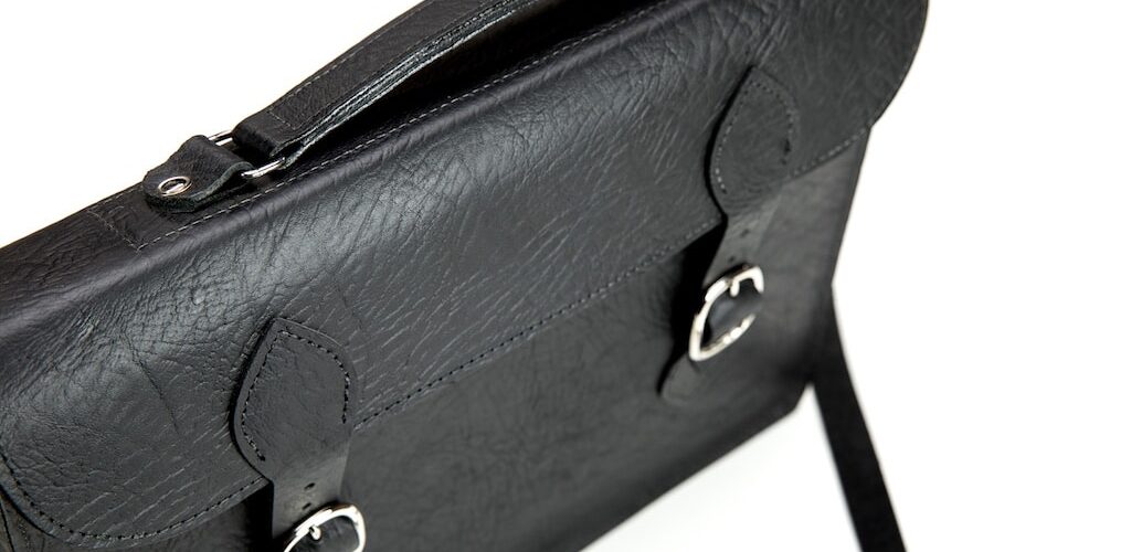 Leather Attache Case - Black - Made in America - Buffalo Billfold Company
