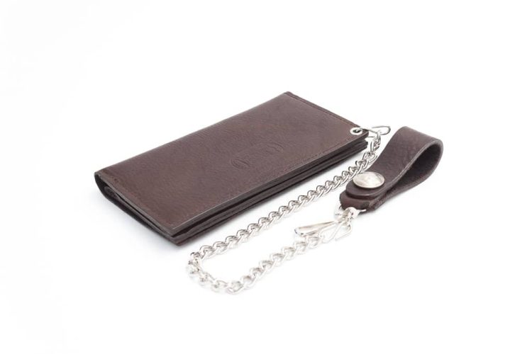 Mens Leather Wallet with Chain - Made in USA - Buffalo Billfold Company