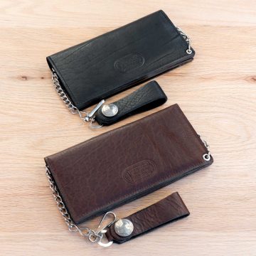 Leather Chain Wallet - Made In Usa