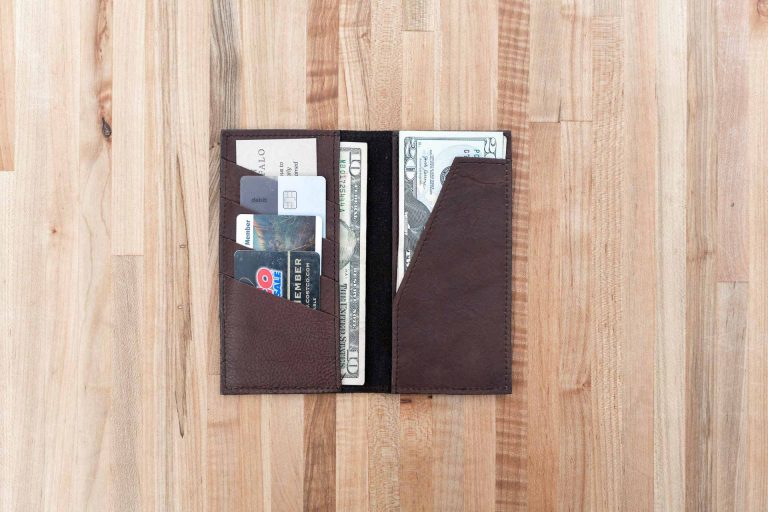 Leather Checkbook Wallet - Made in USA | Buffalo Billfold Company