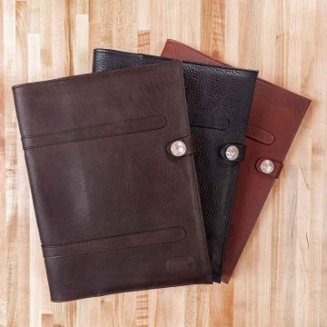 Leather Legal Pad Portfolio - Made In Usa