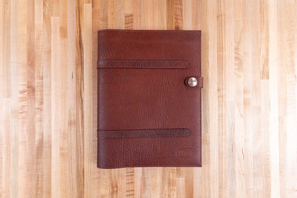 Russet Red Leather Legal Pad Portfolio - Made in USA