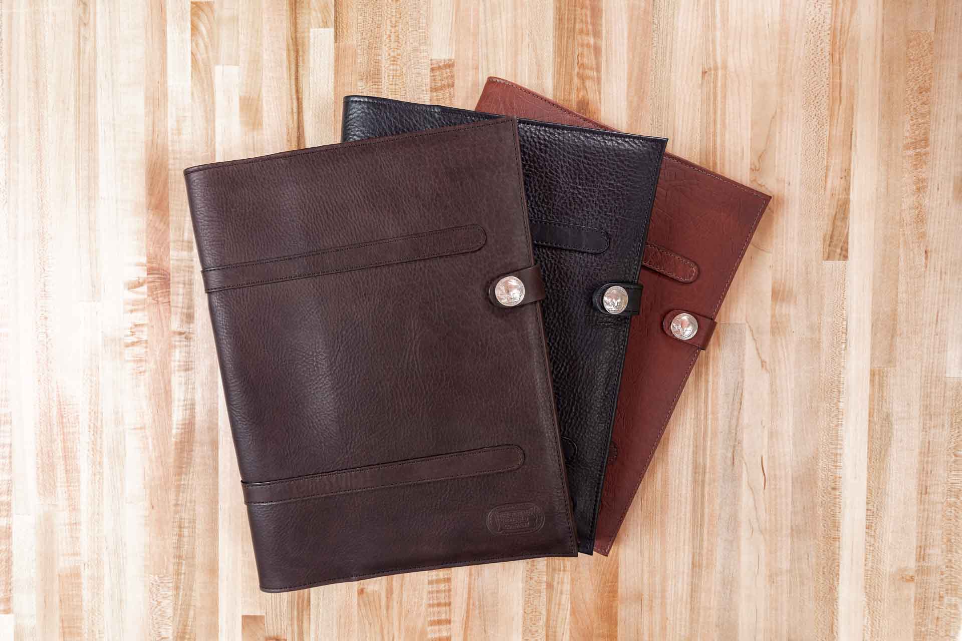 Personalized leather legal size Legal Pad portfolio organizer