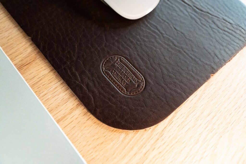 Brown Leather Mouse Pad - Made in USA