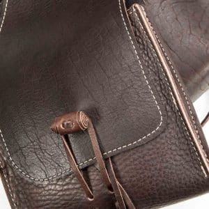 Brown Leather Horse Saddlebags - Made in USA
