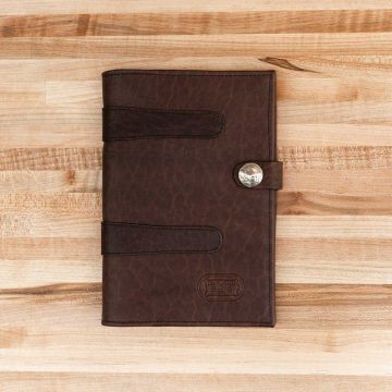 Jr Legal Pad Cover - Brown Leather - Made In Usa