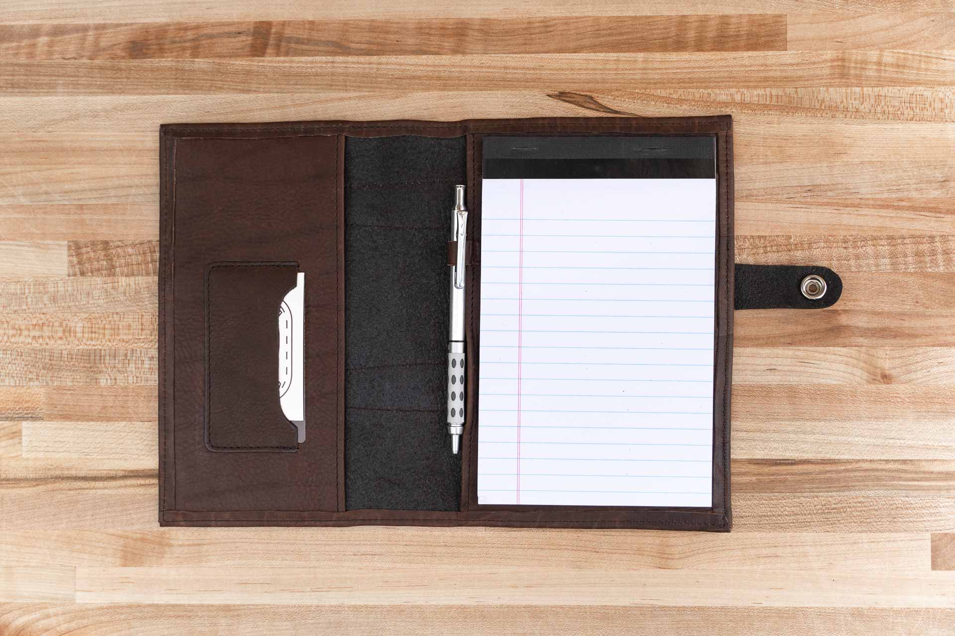 Vintage leather notepad holder TOPS legal pad writing pads 8.5 x