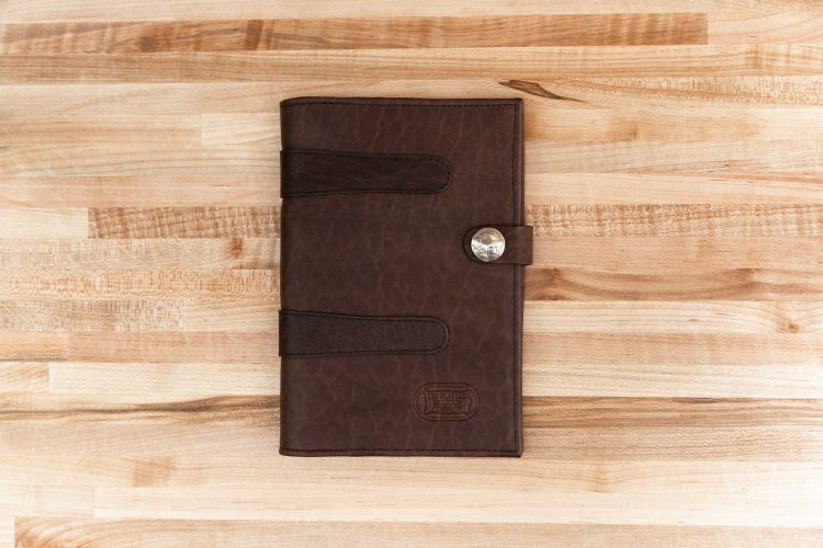 Jr Legal Pad Cover - Brown Leather - Made in USA