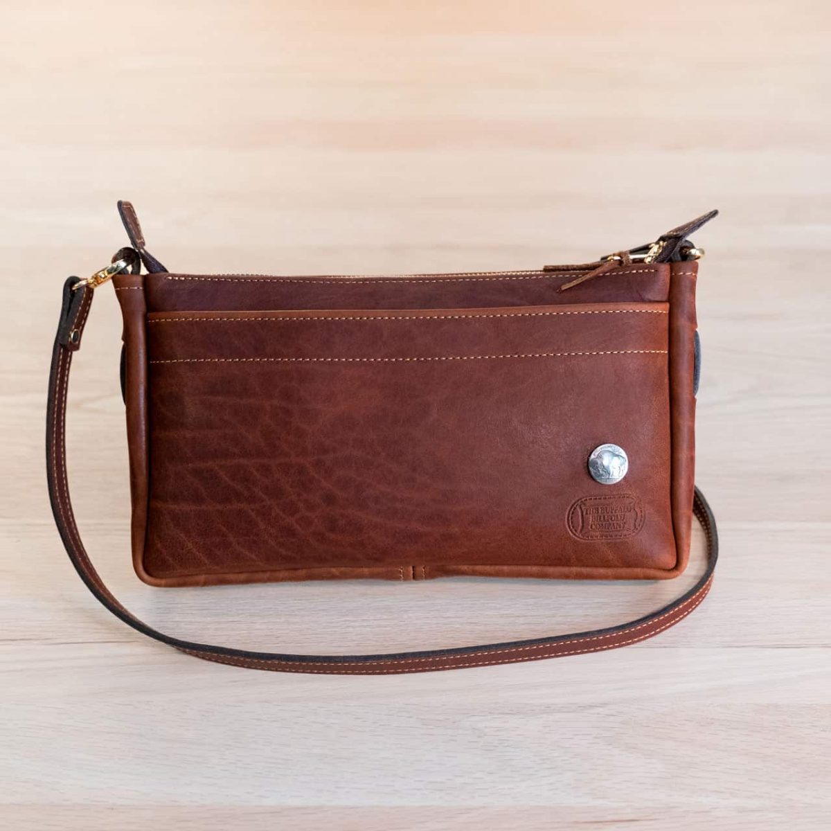 Chestnut Leather Cross Body Bag, Bags & Wallets