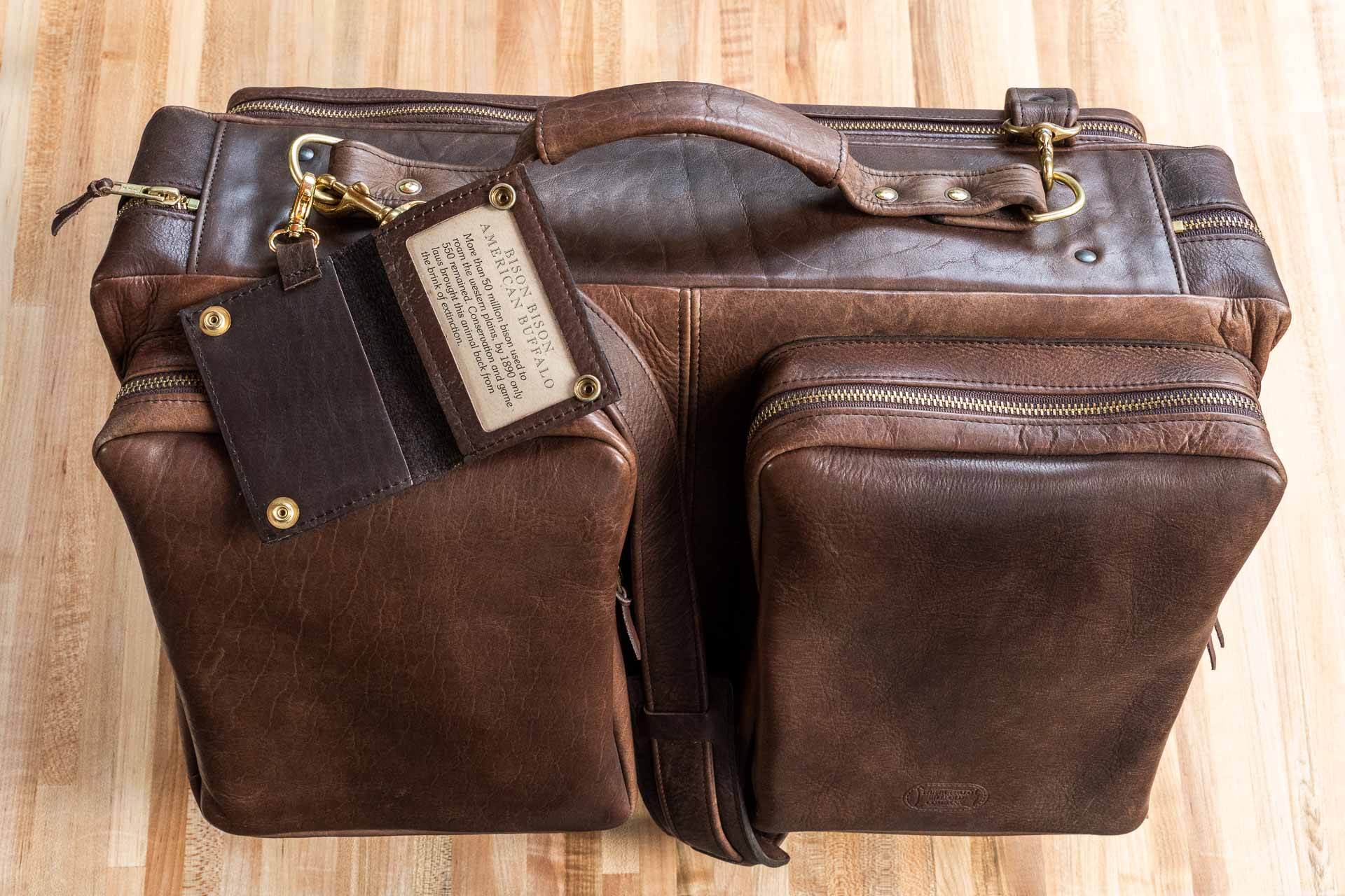 leather pilot bag