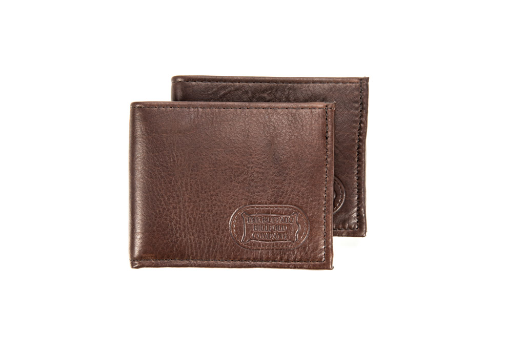 Mens Bifold Leather Wallet - Brown