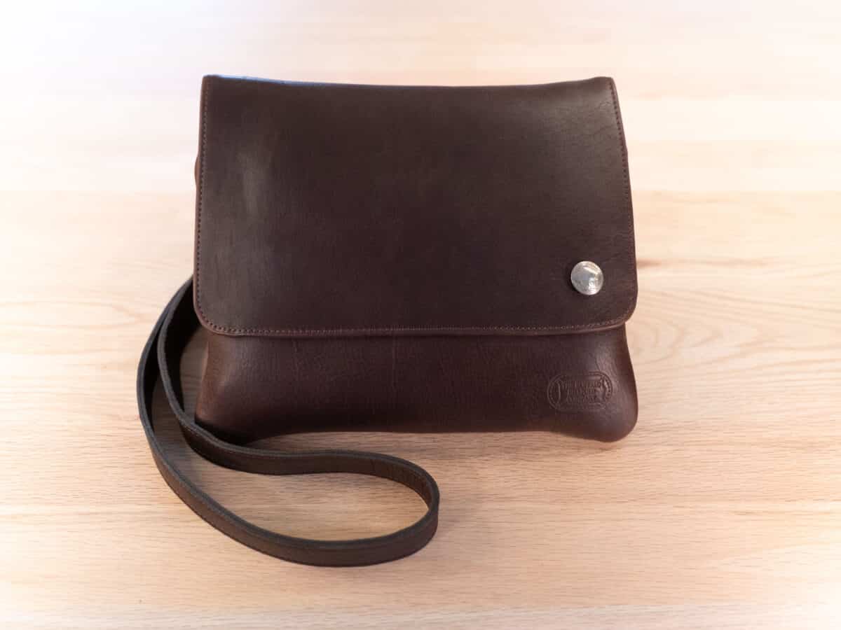 Bison Leather Purse with Buffalo Nickel