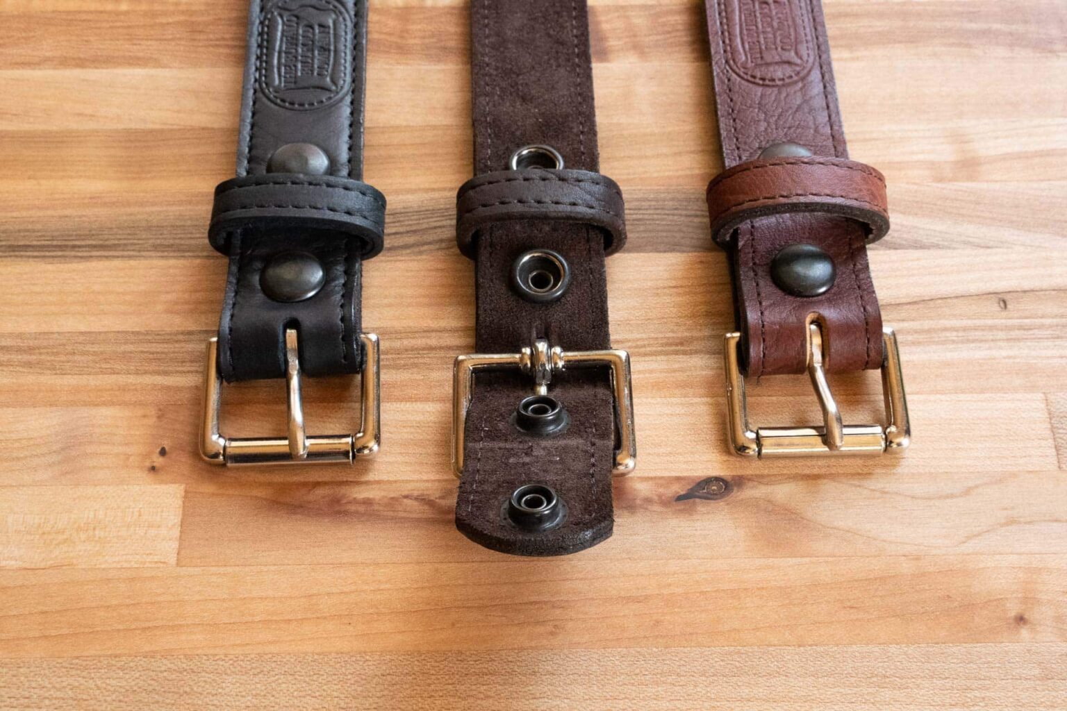 Buffalo Leather Belt Made in USA Handmade Buffalo Billfold Company