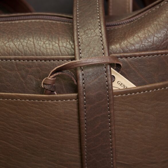 2-Strap Buffalo Leather Purse