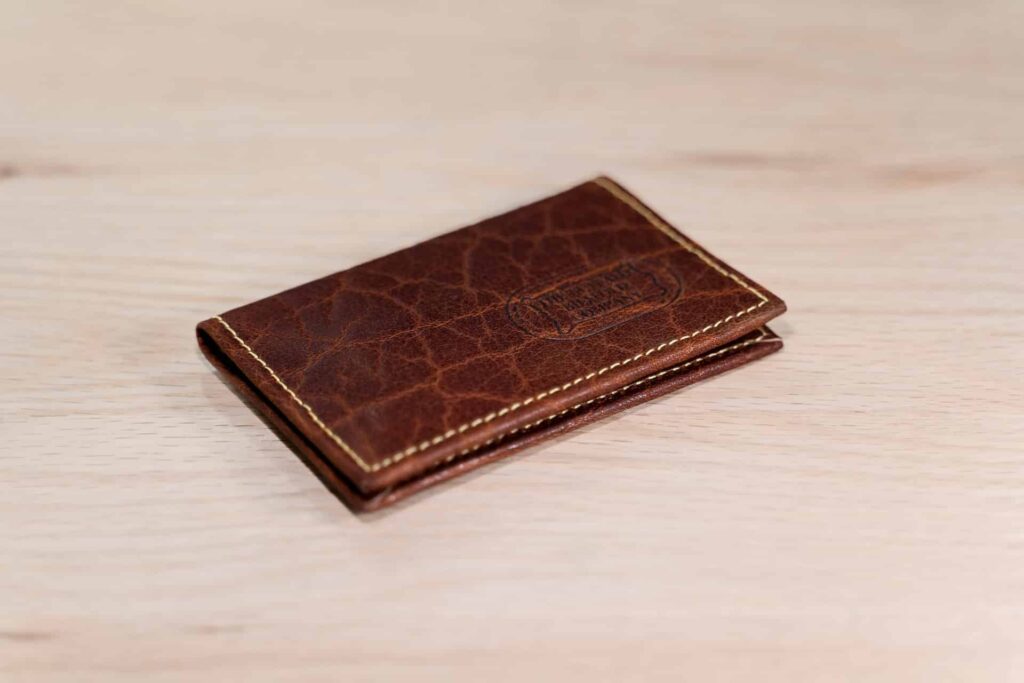 Leather Card Holder Wallet - Front Profile Leather Card Holder Wallet - Front Profile