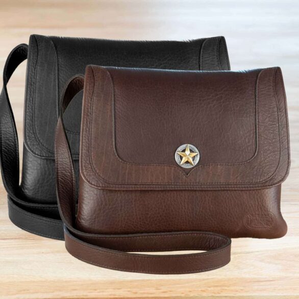 Texas Leather Purse with Star - Made in USA