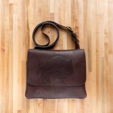 Trim Style Purse with Buffalo Applique - Made in USA