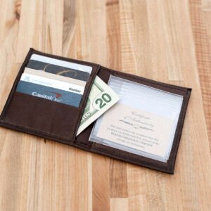 Hipster Leather Wallet - Mens Large Wallet - Made in USA