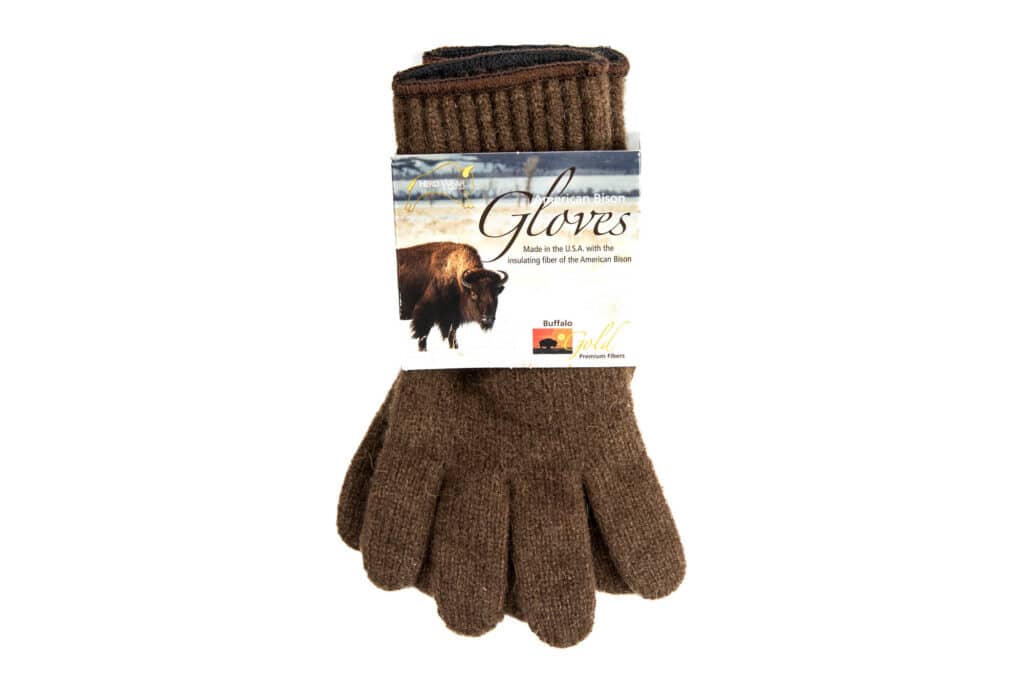 American Bison Wool Gloves - Made in the USA - Buffalo Billfold Company