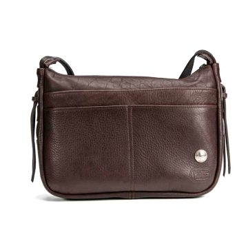 Dakota Buffalo Leather Purse - Brown - Made In Usa