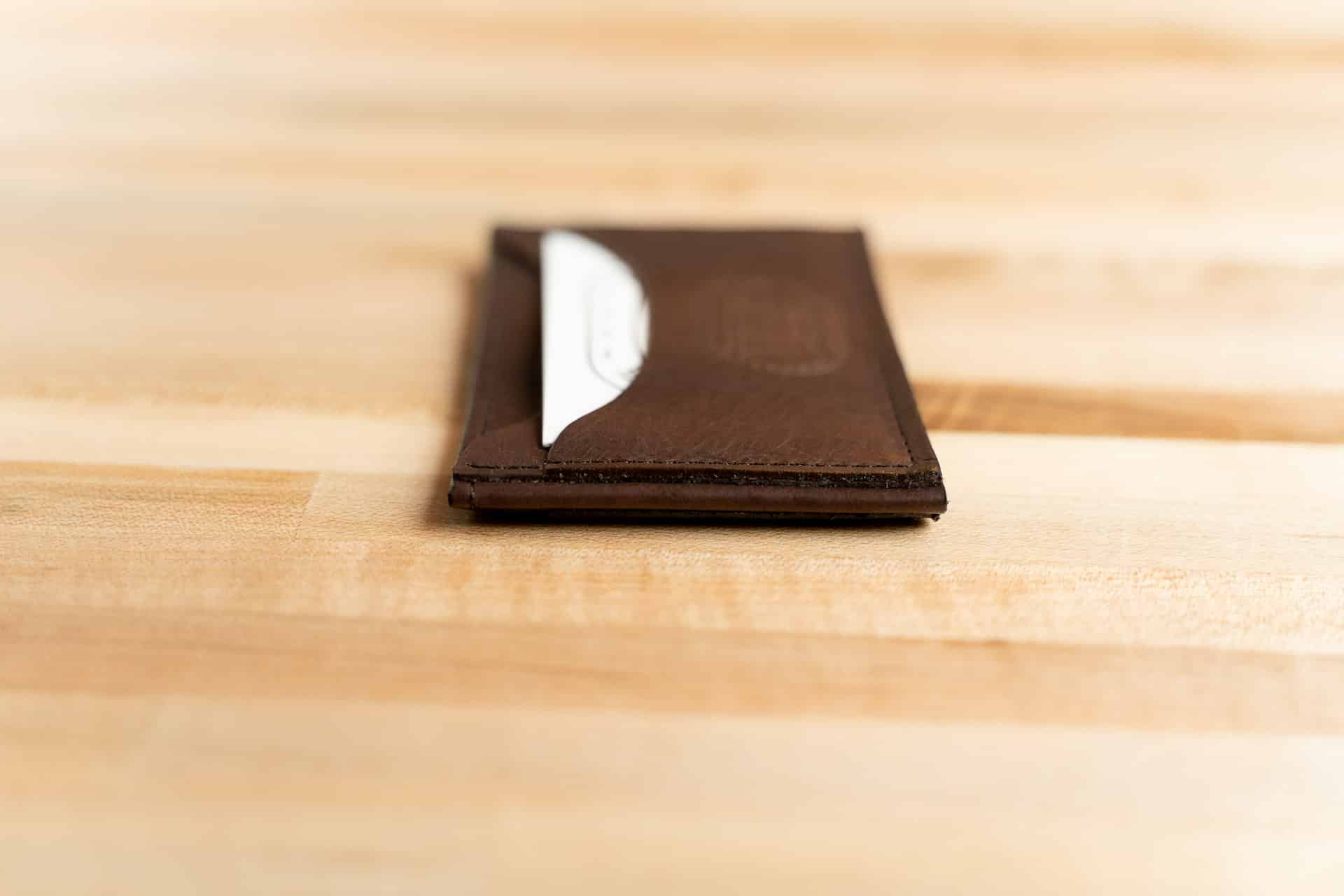 Handmade Front Pocket Minimalist Card Case Slim Wallet 