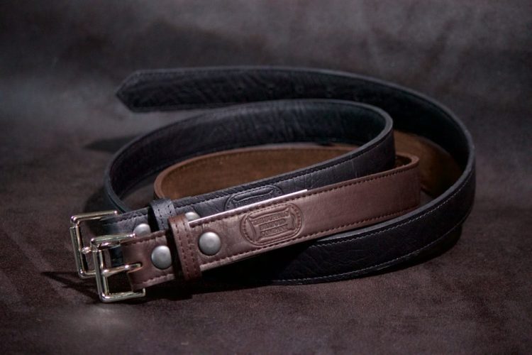Buffalo Leather Belts - Black and Brown