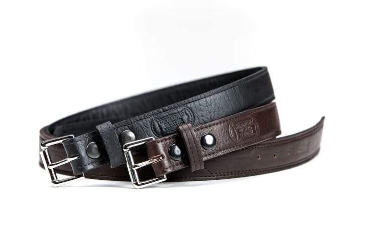 Buffalo Leather Belts - Black and Brown - Buffalo Billfold Company