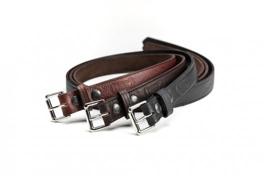 Buffalo Leather Belt - Made In America - Buffalo Billfold Company