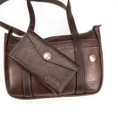 Bundle: Leather Purse Wallet - Two Strap Purse - Clutch Wallet - Buffalo Billfold Company