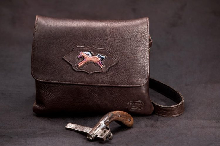 Leather Purse with Horse