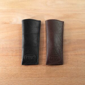 Leather Spectacle Case - Soft Shell - Black, Brown