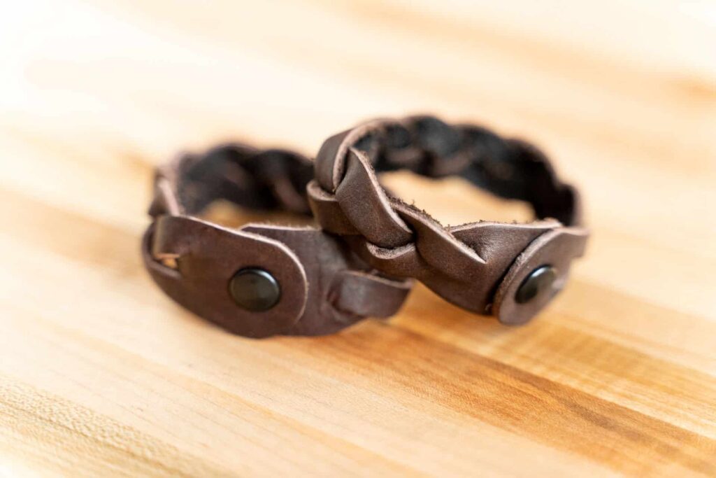 Buffalo Leather Friendship Bracelets - Made in USA