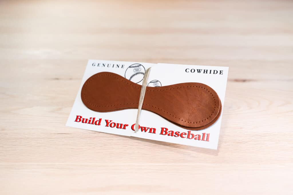 Build your own Baseball DIY Kit - Tan Cow Hide