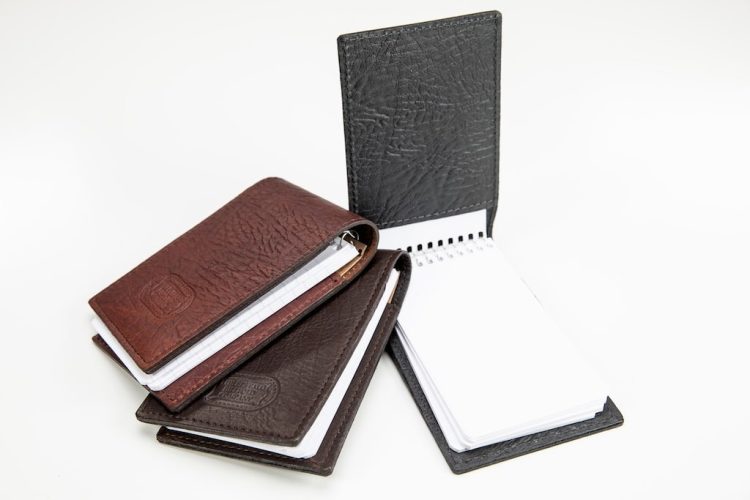 Buffalo Leather Flip Style Notepad - Made In America - Buffalo Billfold Company