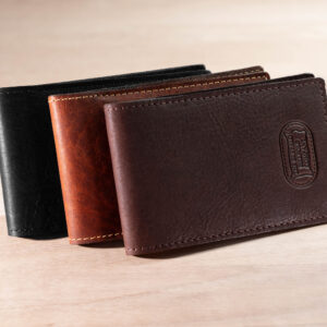 Leather Pocket Notepad Holder - Flip Style - Black, American Chestnut, Brown - Made in USA
