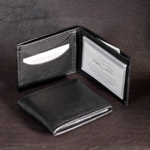 Military Grade Wallet - Ballistic Nylon - American Bison - Black - Made in USA - Buffalo Billfold Company