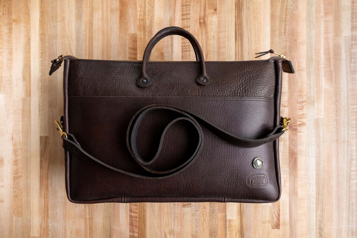 vintage leather briefcase