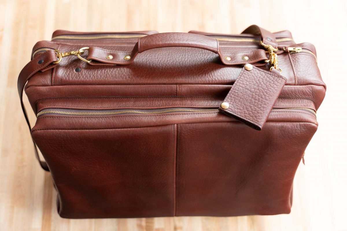 Leather Carry On Luggage Made in USA Buffalo Billfold Company