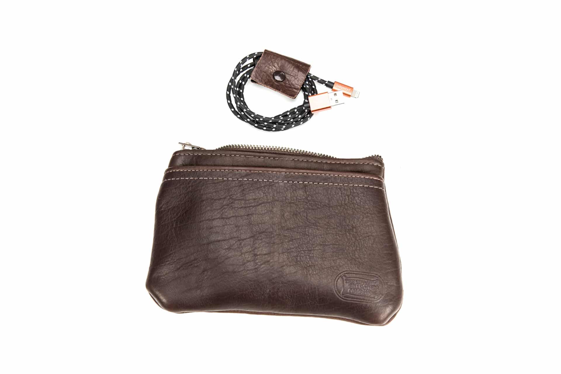 Leather Tech Pouch - Made in USA