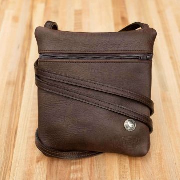 Leather Travel Purse - Made In Usa
